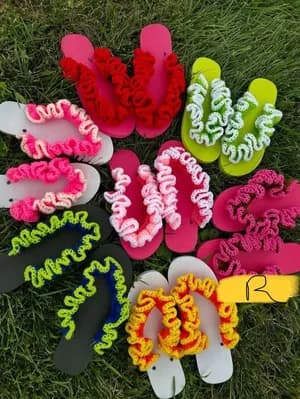Sandals (mapapa) rèdesigner au crochet