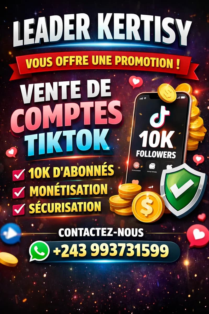 vente ou booster des comptes Tikto 10k d'abonnés+ monétisation+ sécurisation — photo 2
