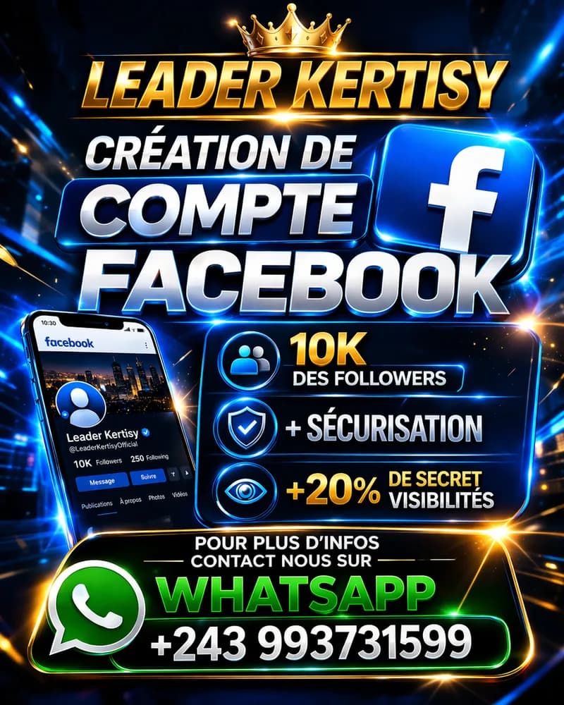 PROMOTIONS BOOSTER OÙ VENTE DE COMPTE FACEBOOK 10K DES FOLLOWERS