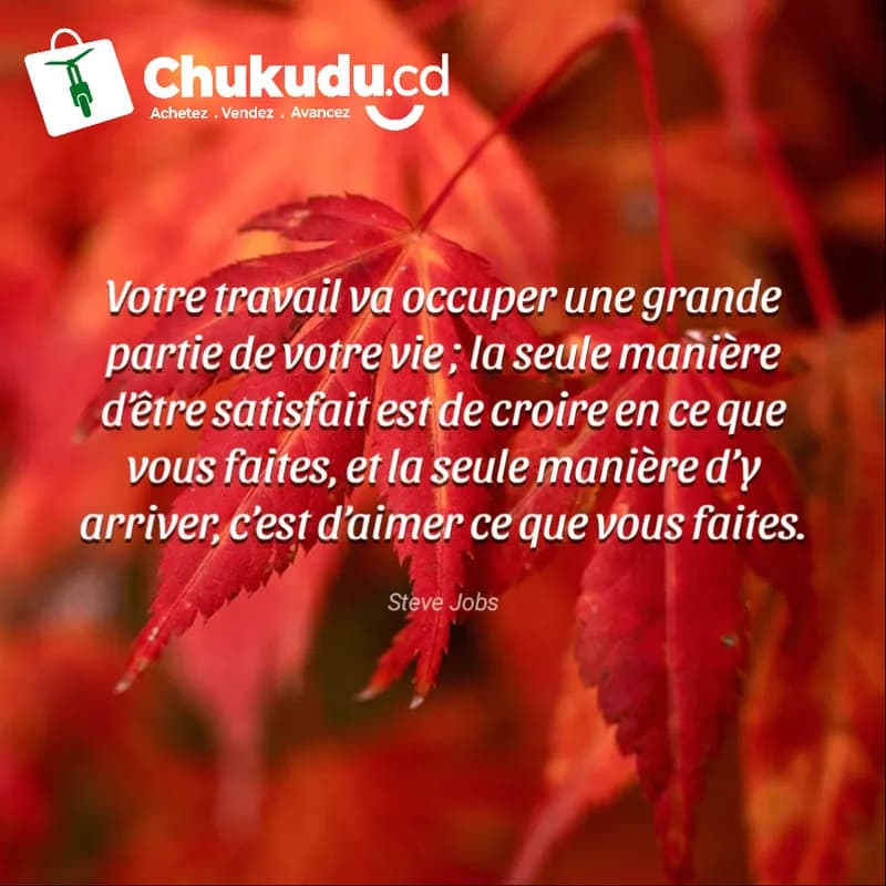 Nouvelle pensée : Notre travail