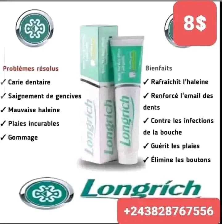 Dentifrice Longrich