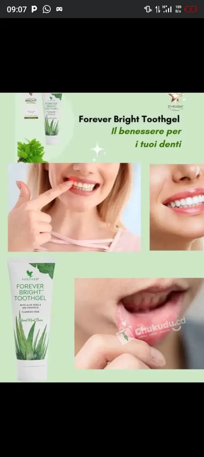 Dentifrice Bright aloe vera — photo 2