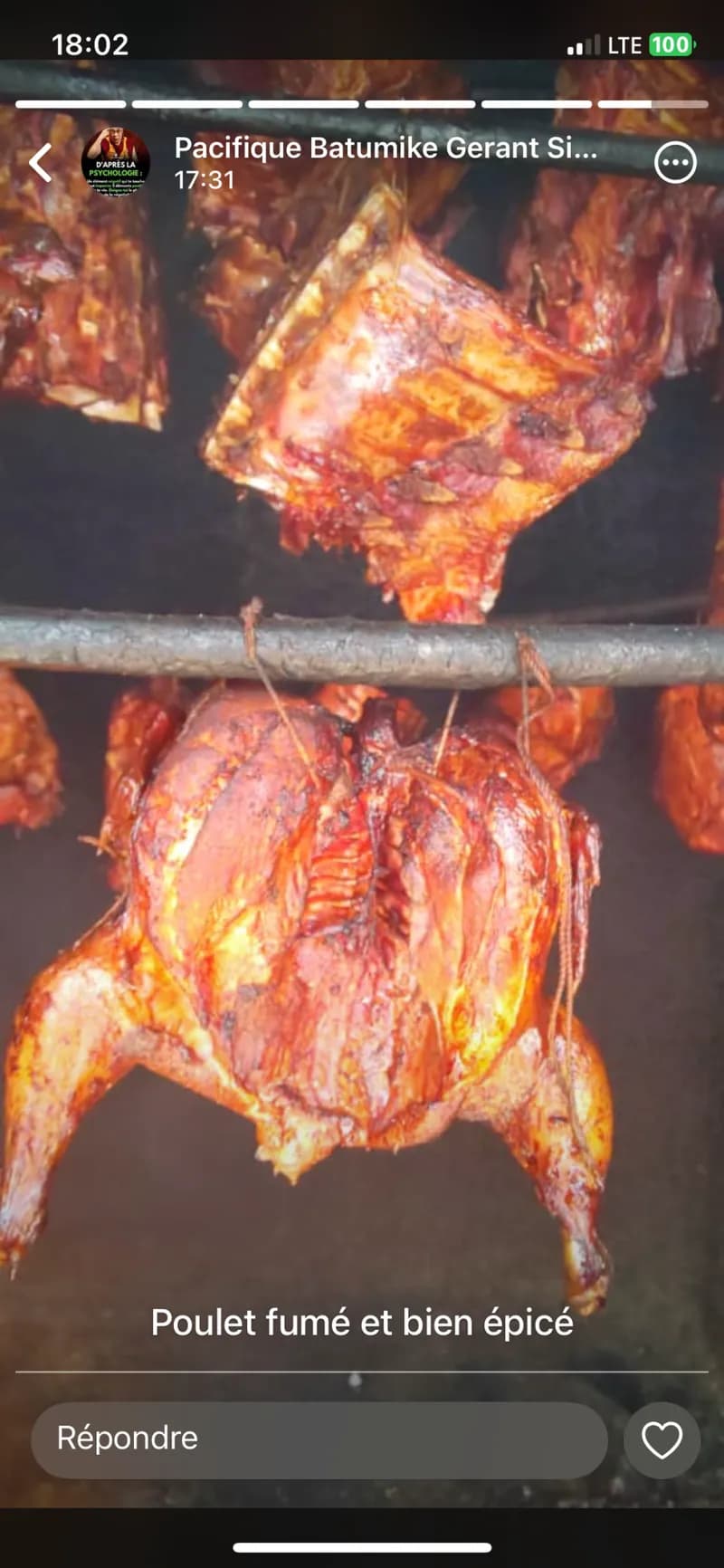 Poulet fumé
